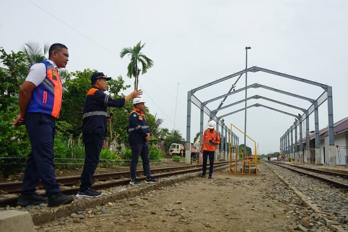 KAI Divre I Sumut Tata dan Perluas Stasiun Lima Puluh