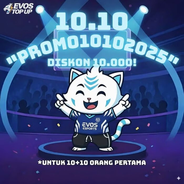 Promo 10.10 dari EVOS Top Up!